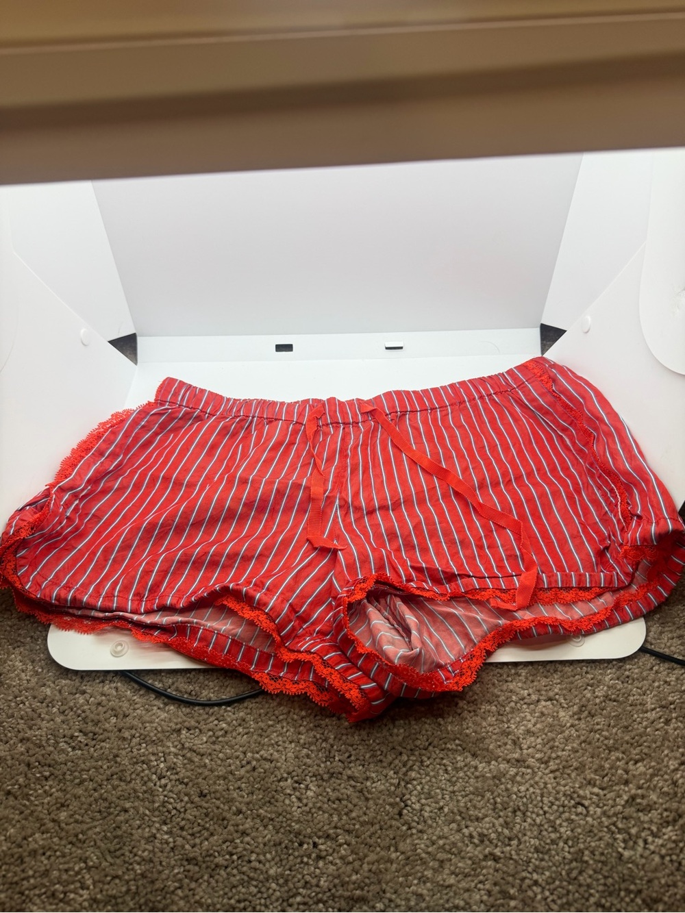 Victoria’s Secret Pajama Shorts Satin Striped
